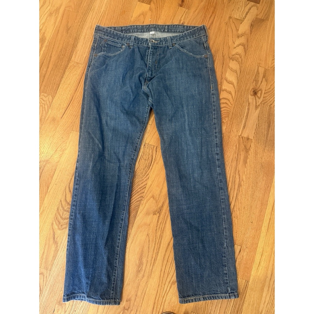 Levis Silvertab Jeans Slim Straight Mens 38x32 Pocket Denim Distressed